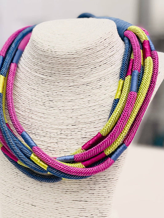 Periwinkle Slub Strand Necklace