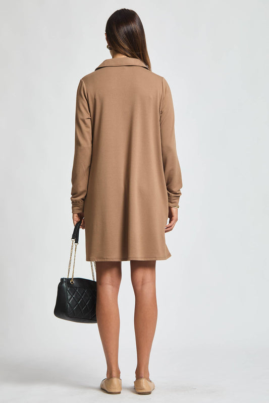 French Terry Mocha Dress