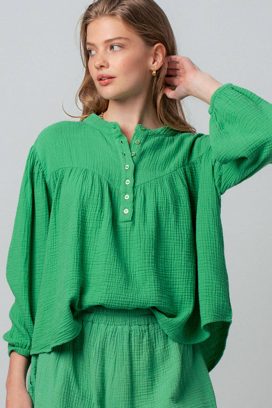 Breezy Gauze Top