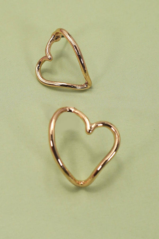Open Cut Heart Earrings