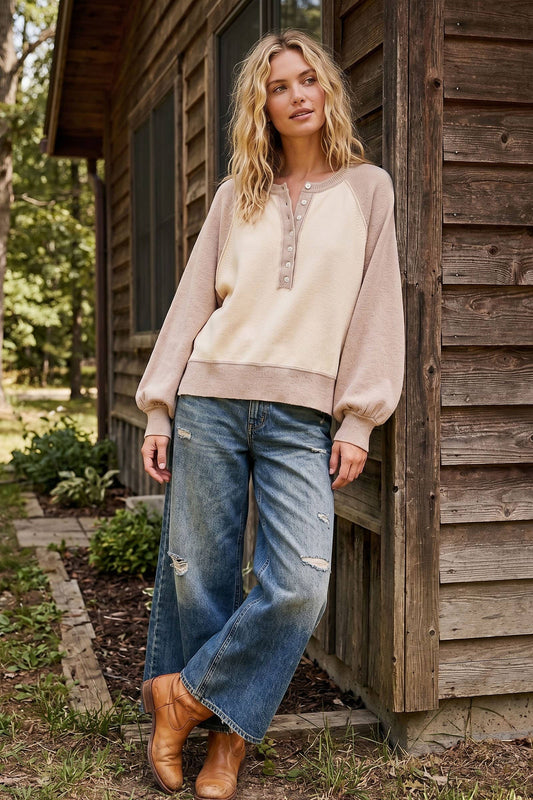 Henley Color Block