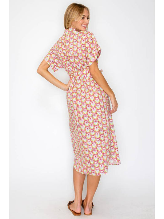 Mythic Petals Shirt Dress