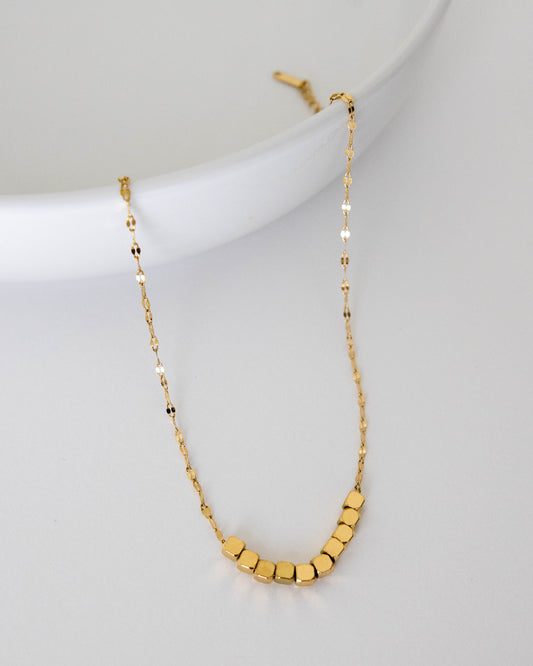 DRIFT Gold Beaded Necklace