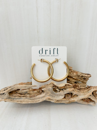 DRIFT Gold Hoop Earrings