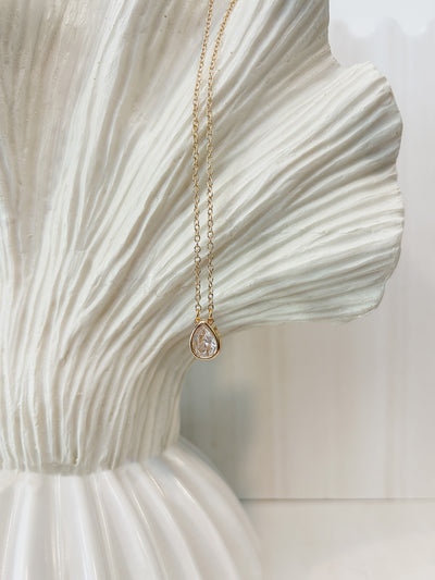 DRIFT Gold Water Drop Necklace
