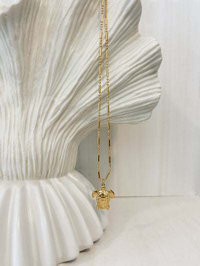 DRIFT Gold Turtle Necklace