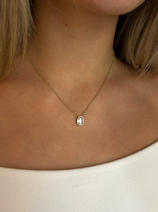 DRIFT Gold Water Drop Necklace