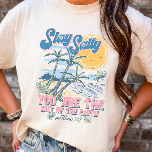 Stay Salty Christian Graphic Tee
