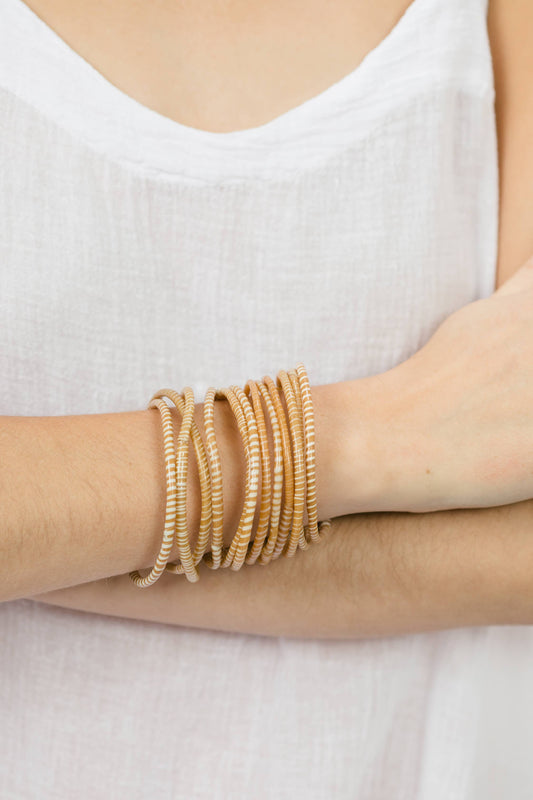 Beach Bangles - Golden Sand