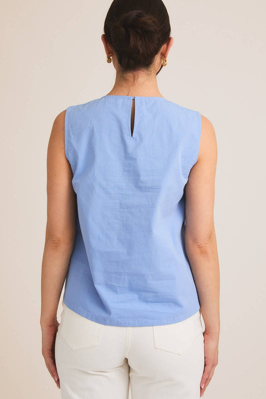 Pleated Sleeveless Top - Leza Style