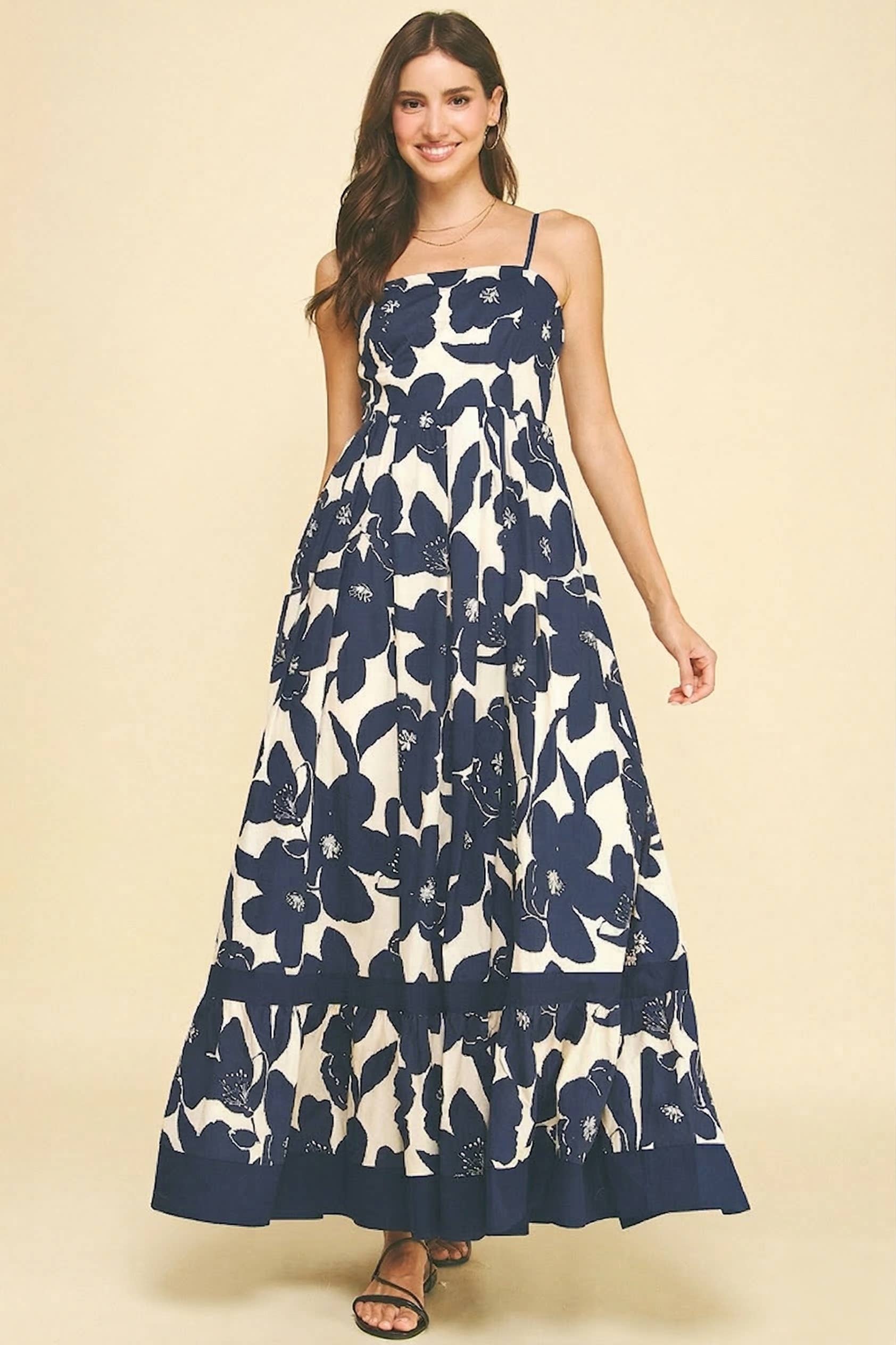 rare feelings black floral print tiered pleated maxi dress Free People Rare Feelings Dress