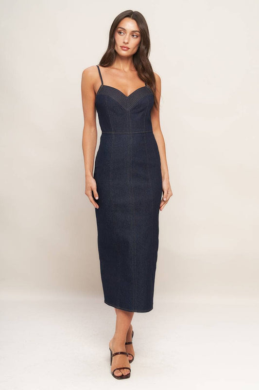 Scout Denim Midi Dress
