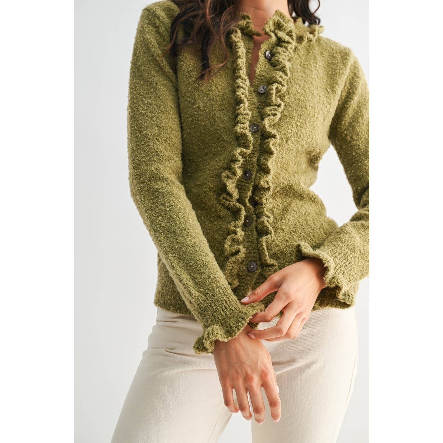 Cozy Ruffled Cardigan