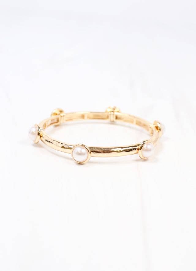 Stretchy Pearl Bangle