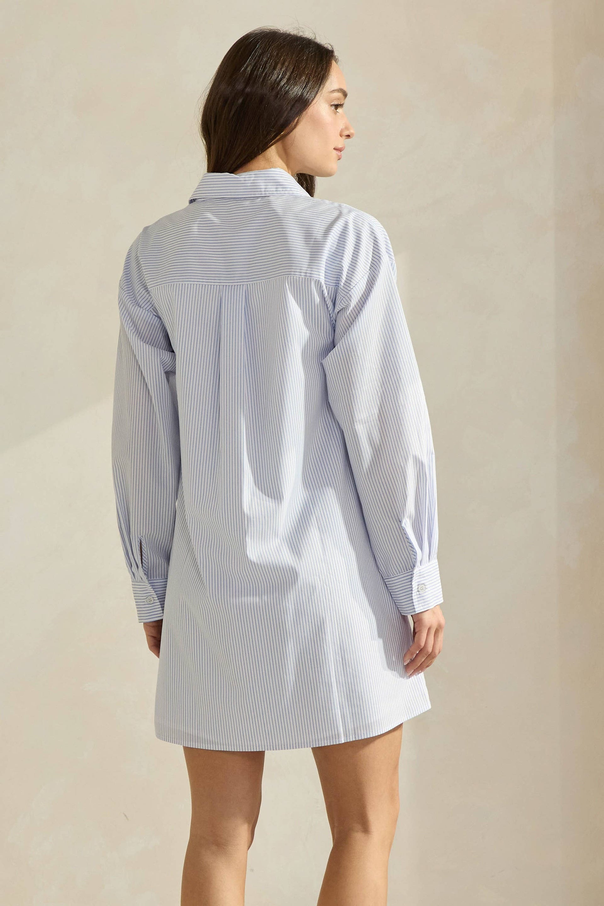 Striped Nautical Shirt Dress - Cohen Style