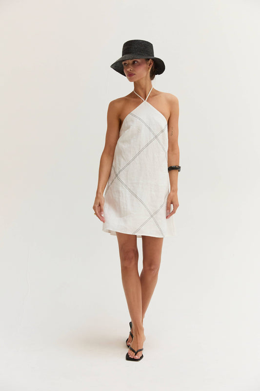 Lena Linen Mini Dress
