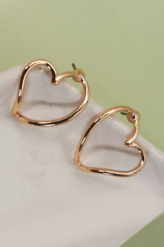 Open Cut Heart Earrings
