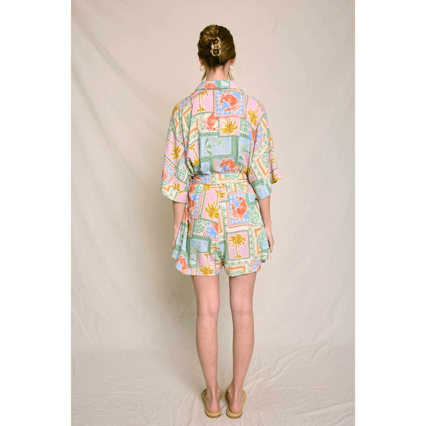 Ivy Paradise Belted Romper