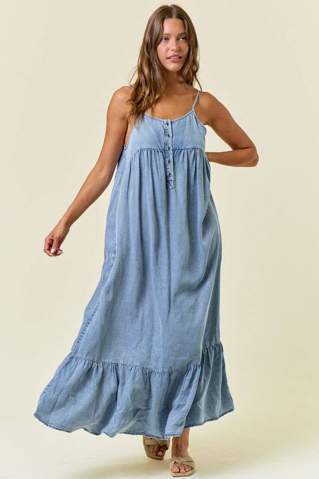 Mika Chambray Midi Dress