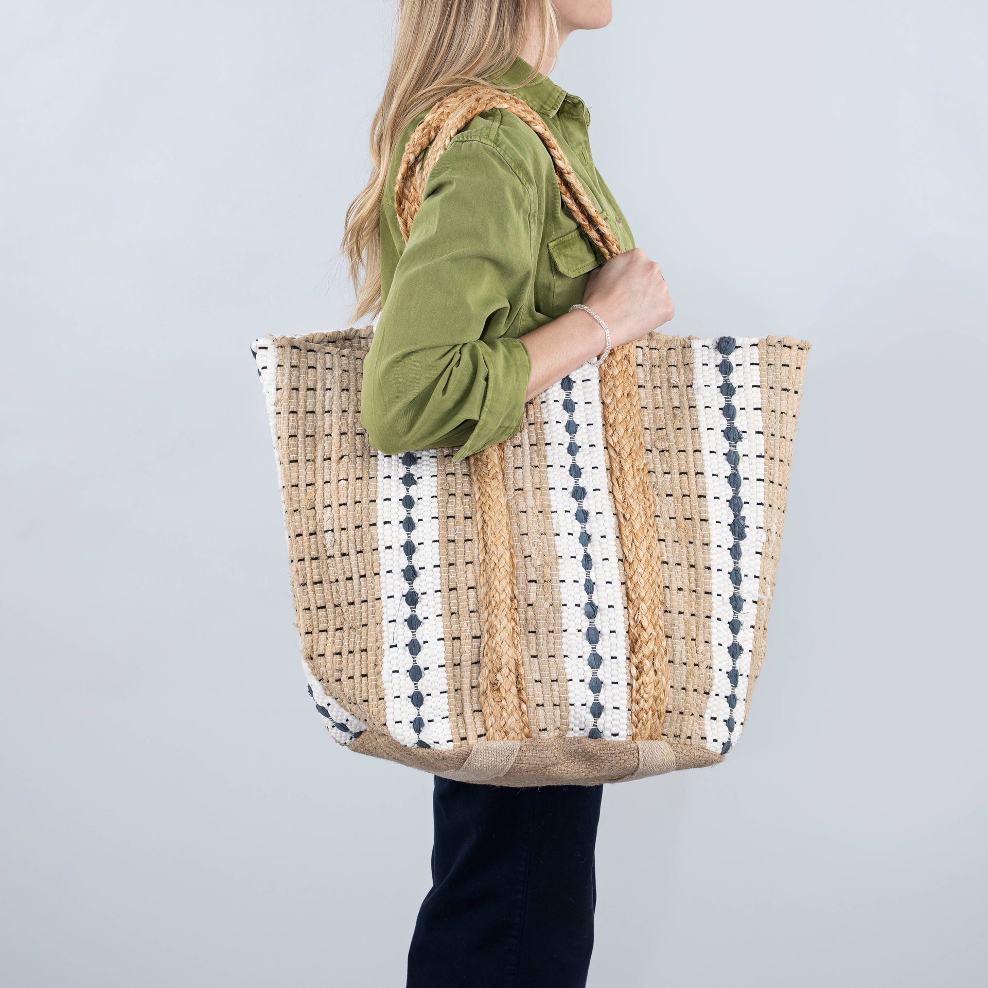 Tahoe Basket Tote, Natural