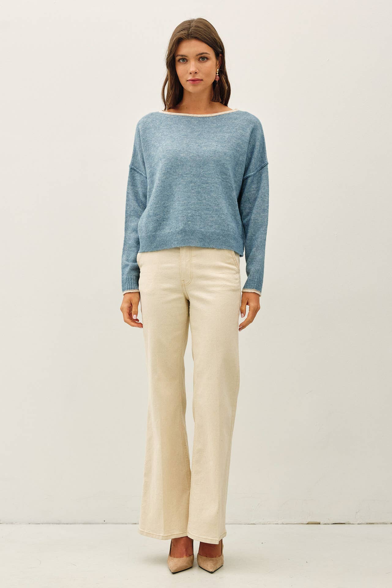 Delaney Boat Neck Sweater