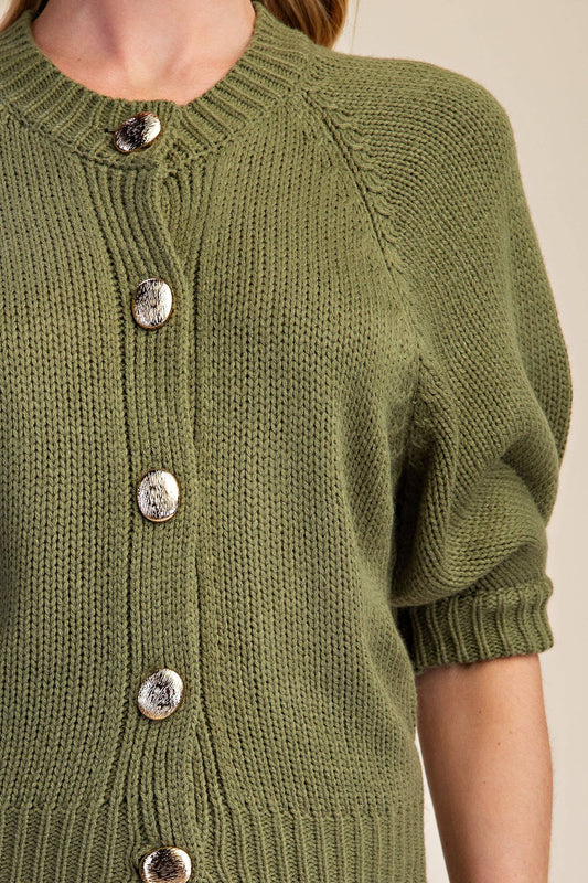 Olive Cardigan
