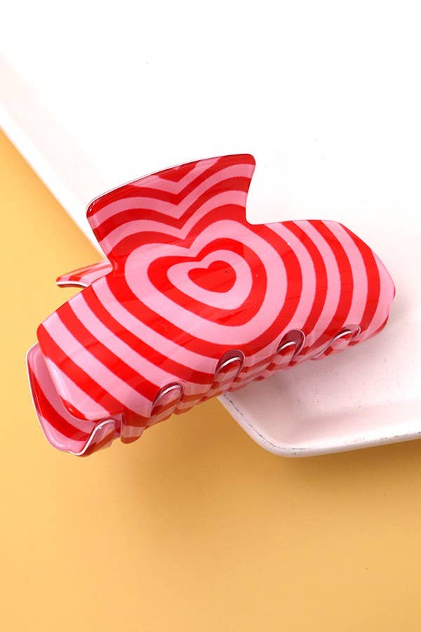 Red Checker Hair Claw