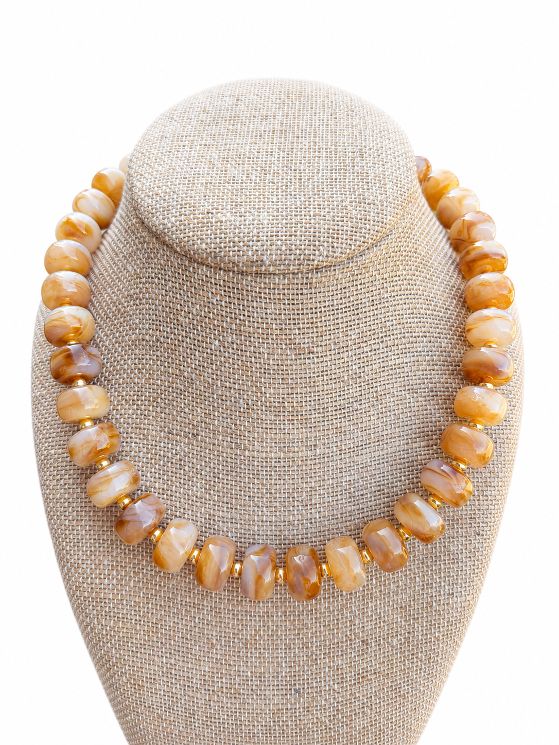 Caramel Beaded Necklace