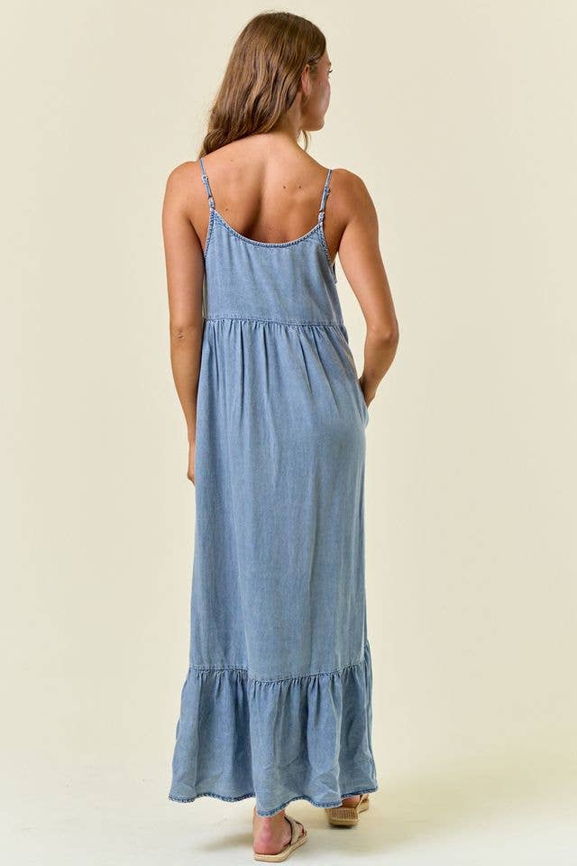Mika Chambray Midi Dress