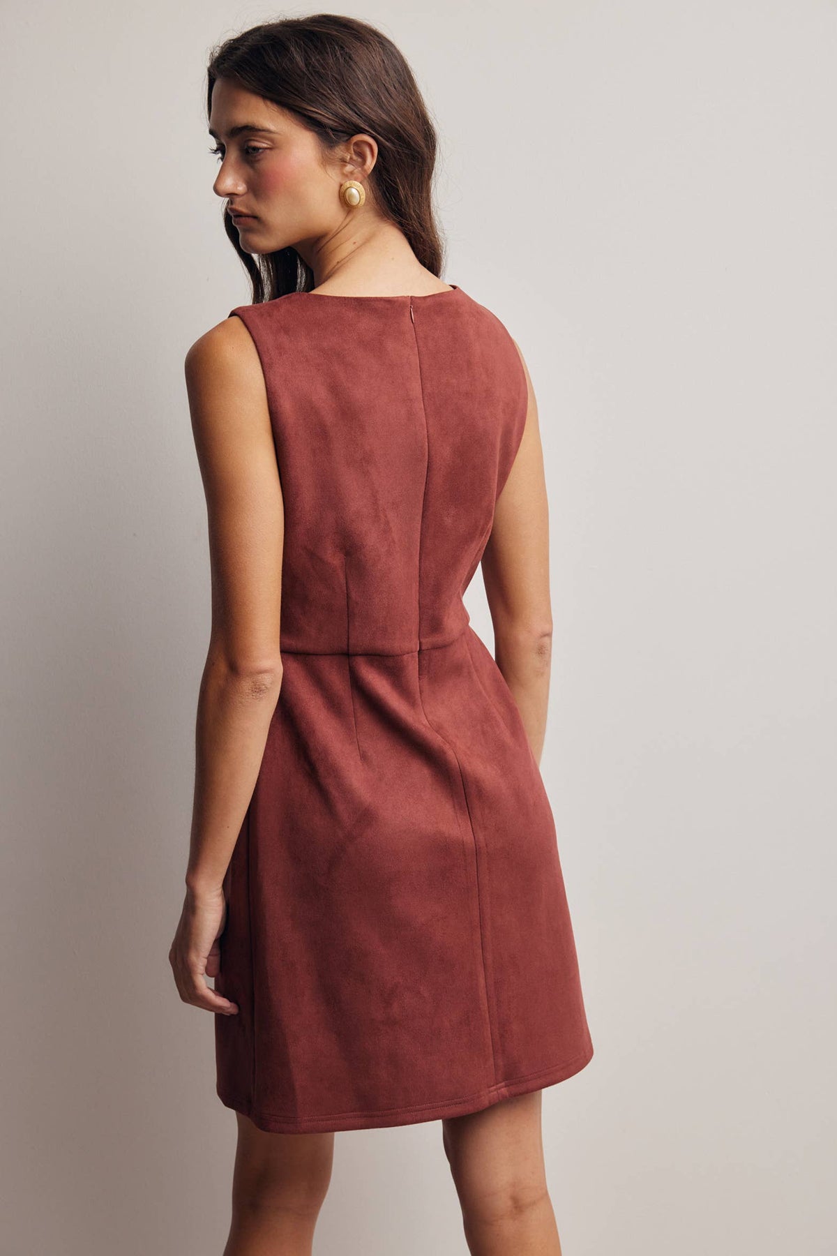 Chic Wine Mini Dress