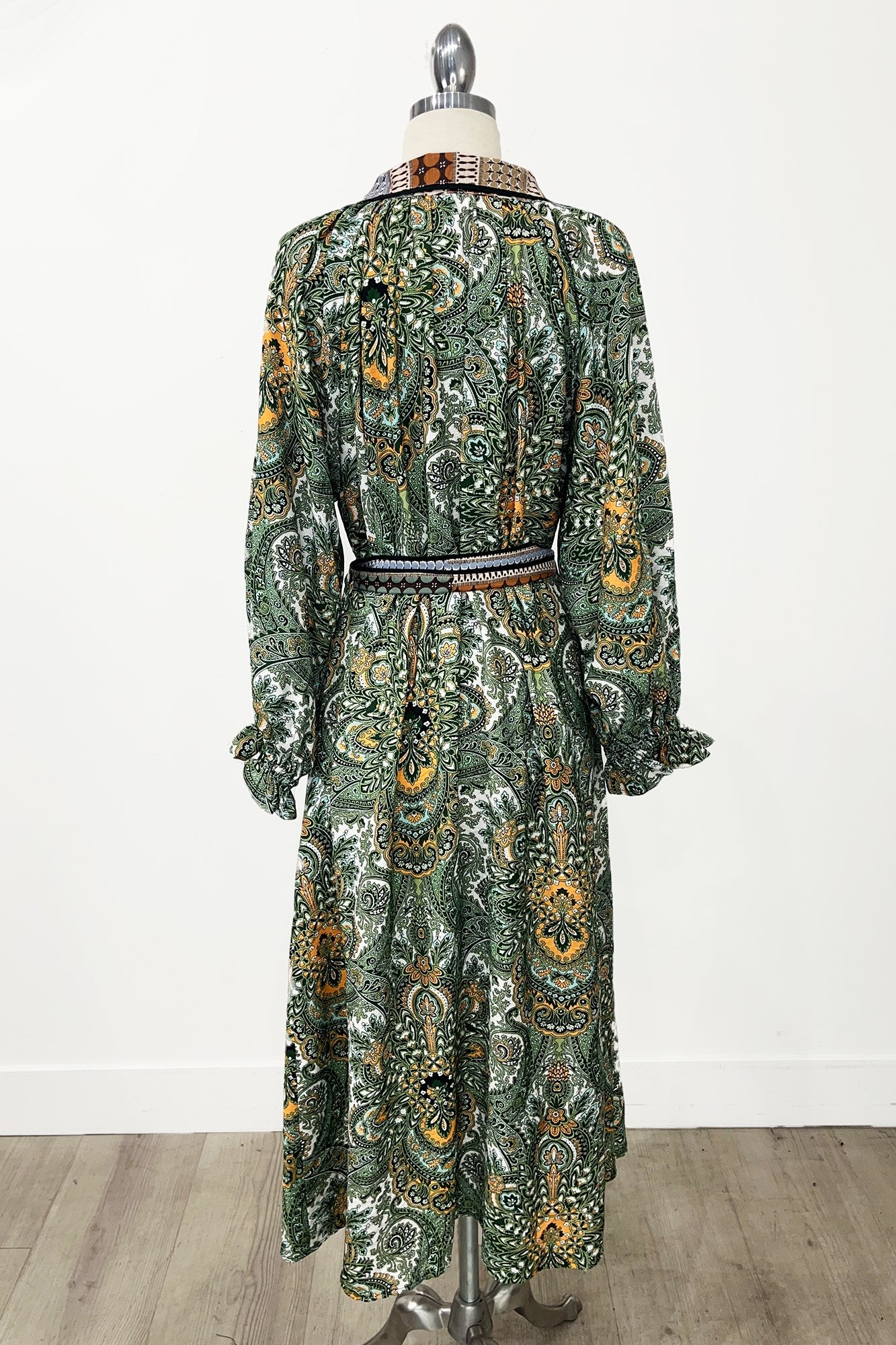 Paisley Mixed Print Shirt Dress