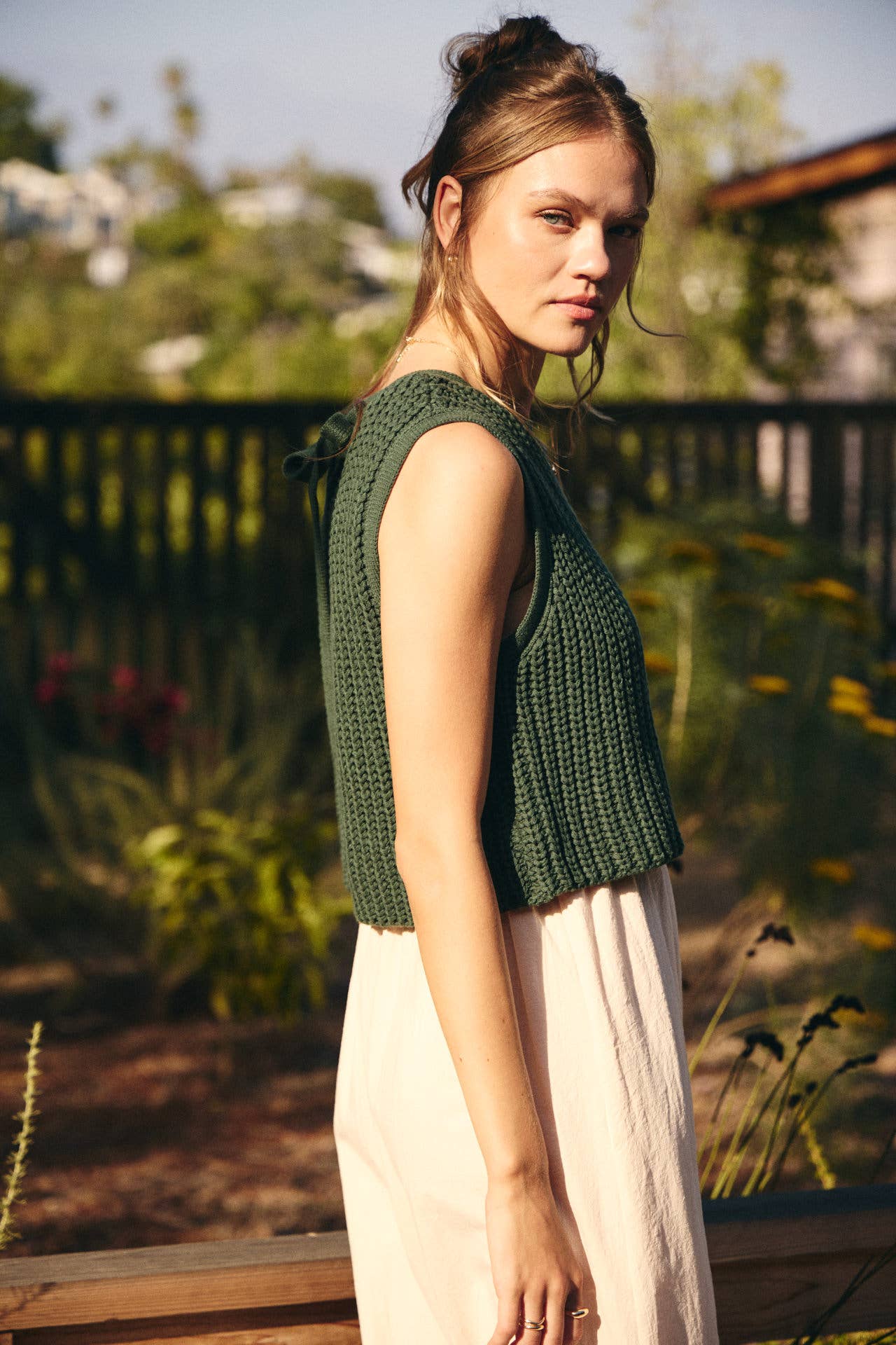 Latte Chunky Sweater Midi