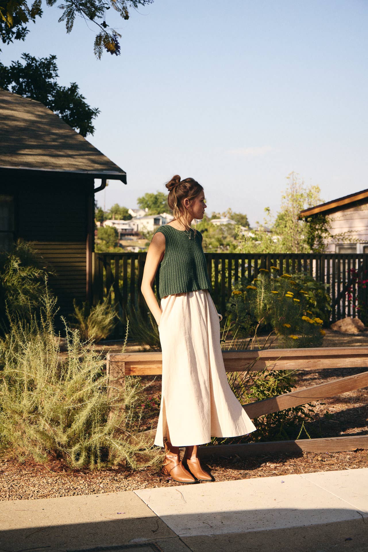 Latte Chunky Sweater Midi