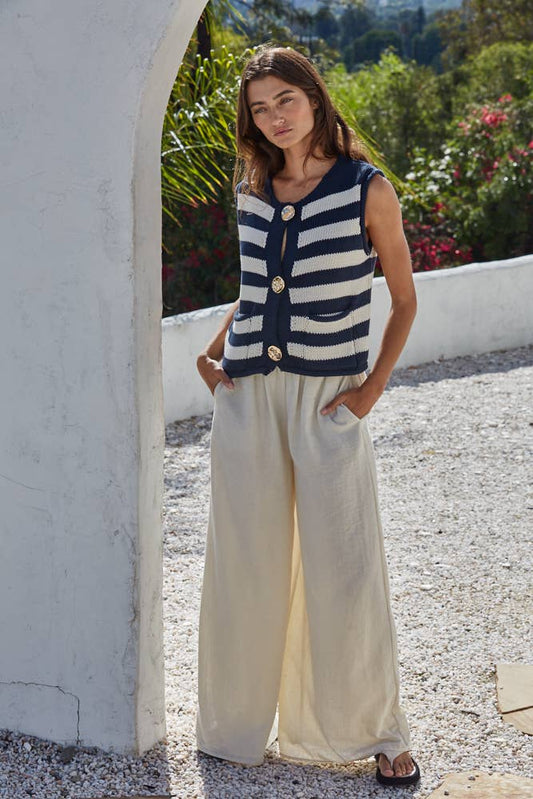 Costa Striped Vest