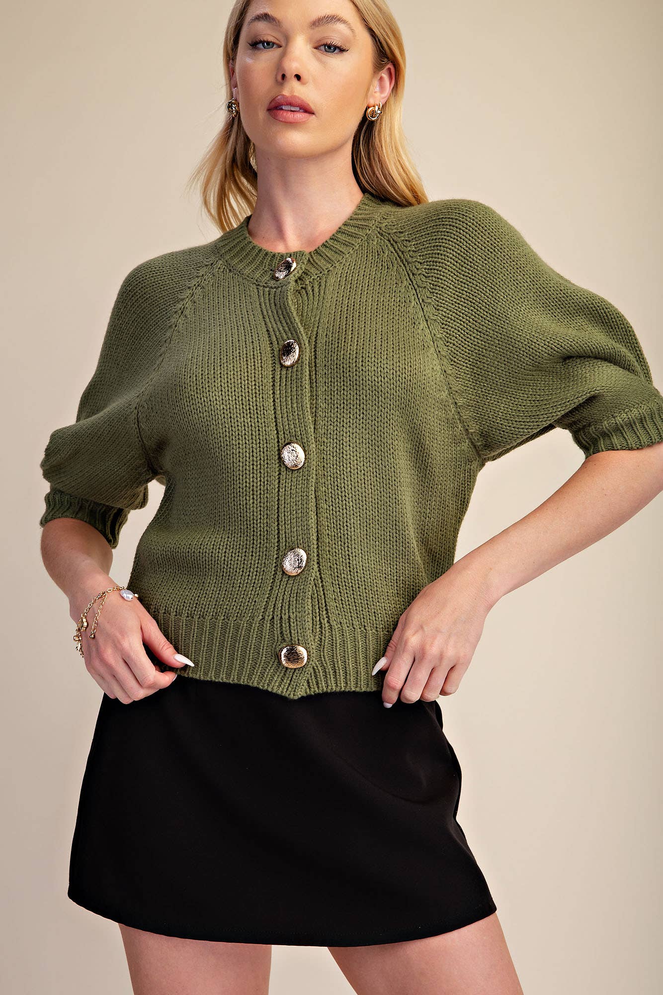 Olive Cardigan