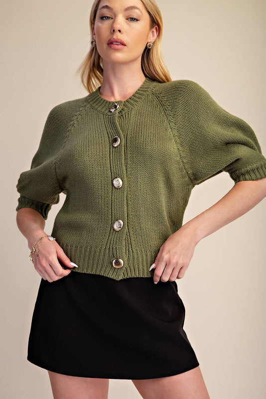 Olive Cardigan