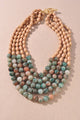 Green Stone Layered Necklace