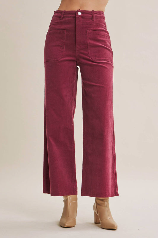 Berry Soft Stretch Corduroy