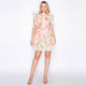 Pastel Voyage Lace Trim Cotton Mini Dress