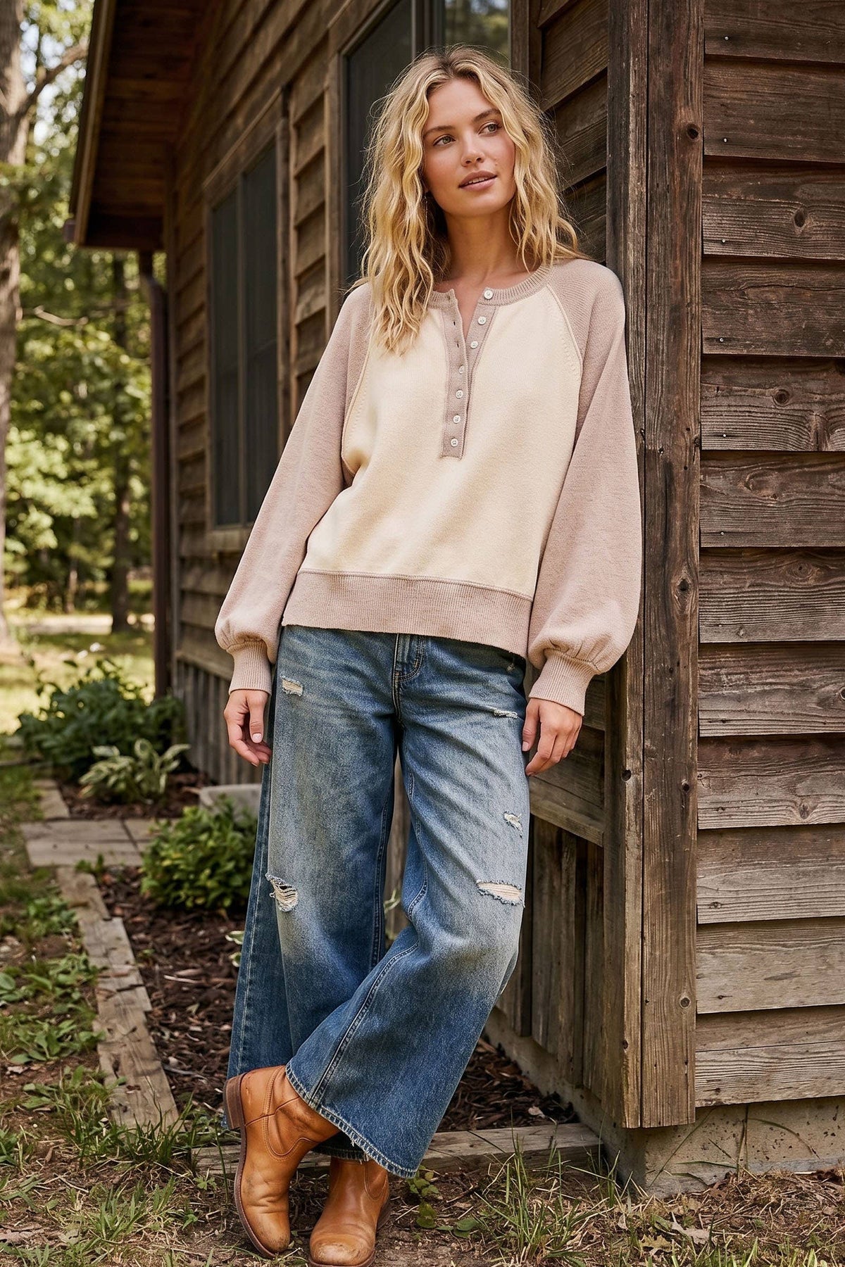 Henley Color Block