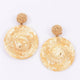 Woven Straw Earrings