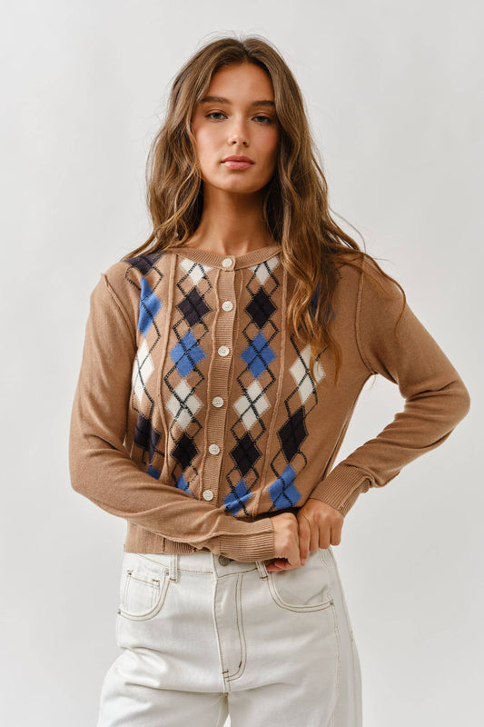Wrenlie Argyle Cardigan