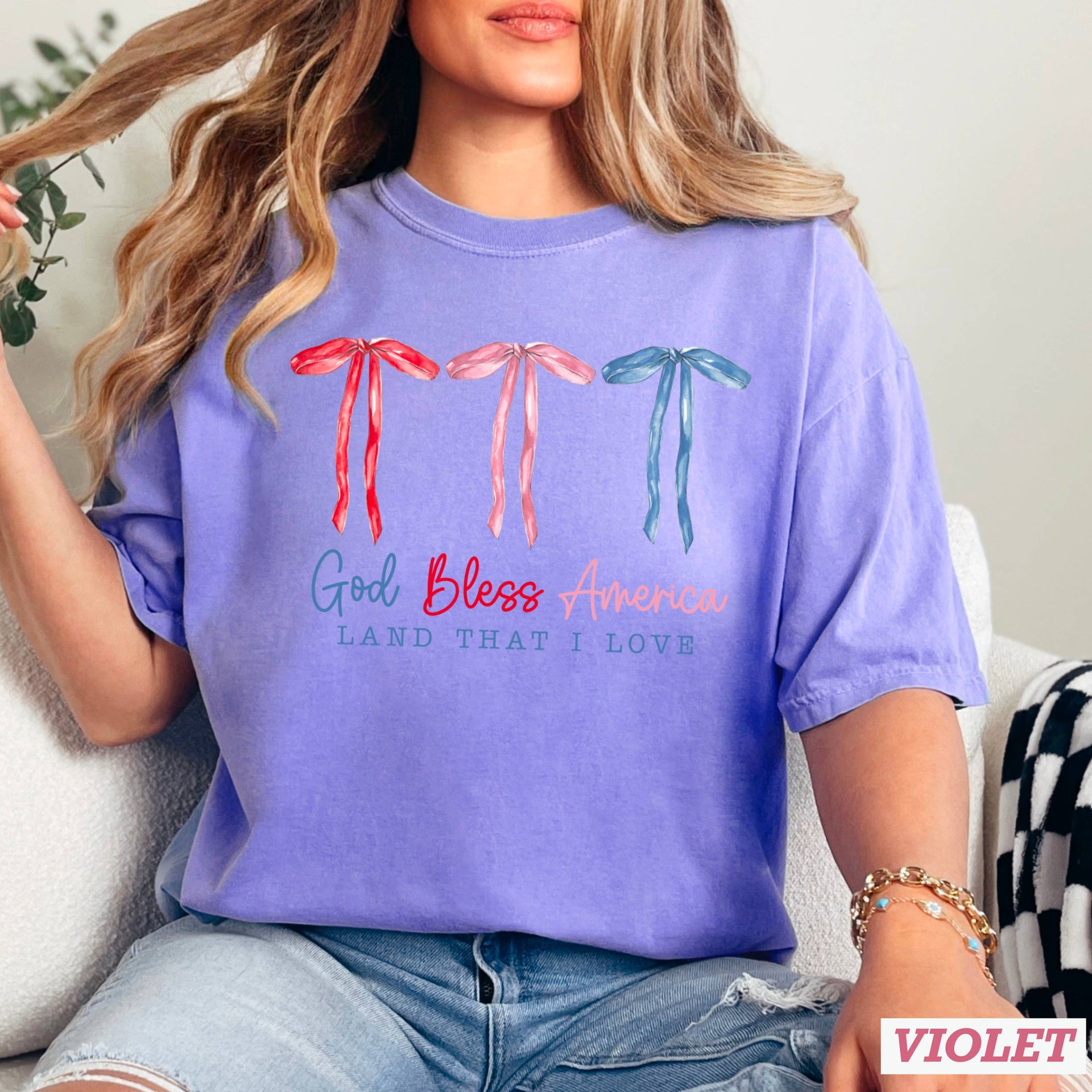 America Bow Graphic Shirt