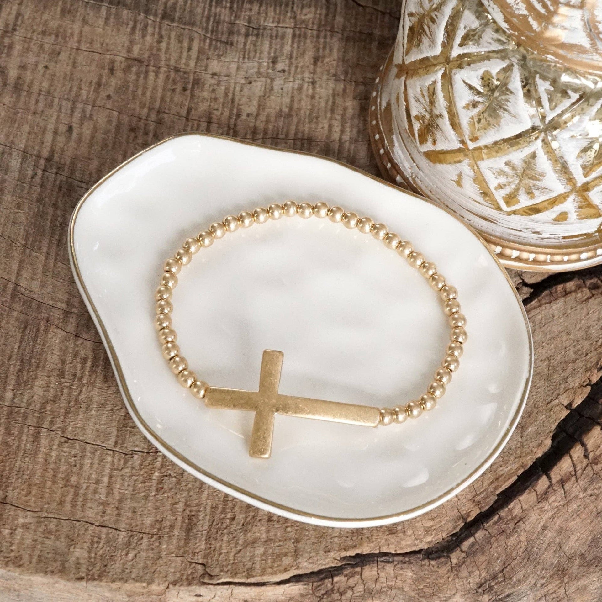 Stretchy Cross Bracelet