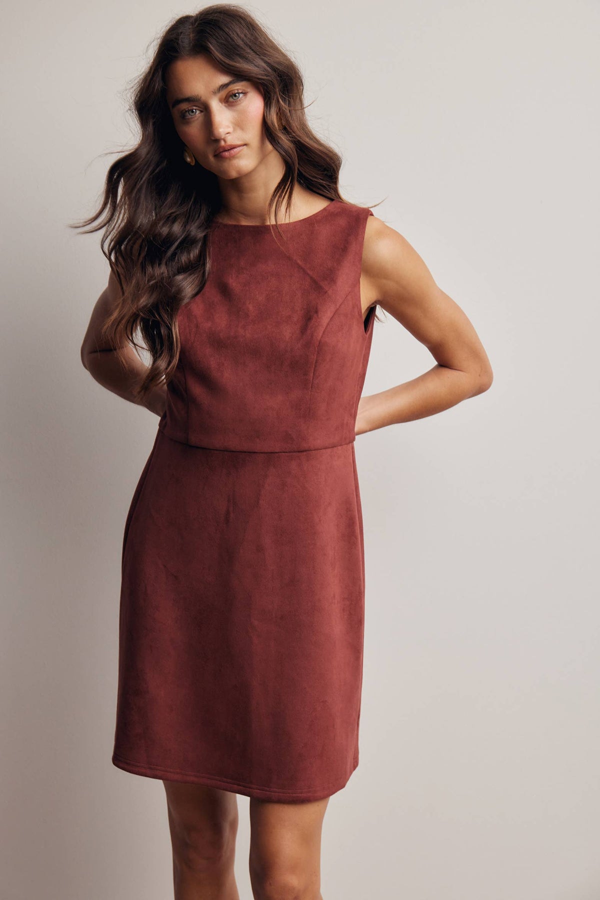 Chic Wine Mini Dress