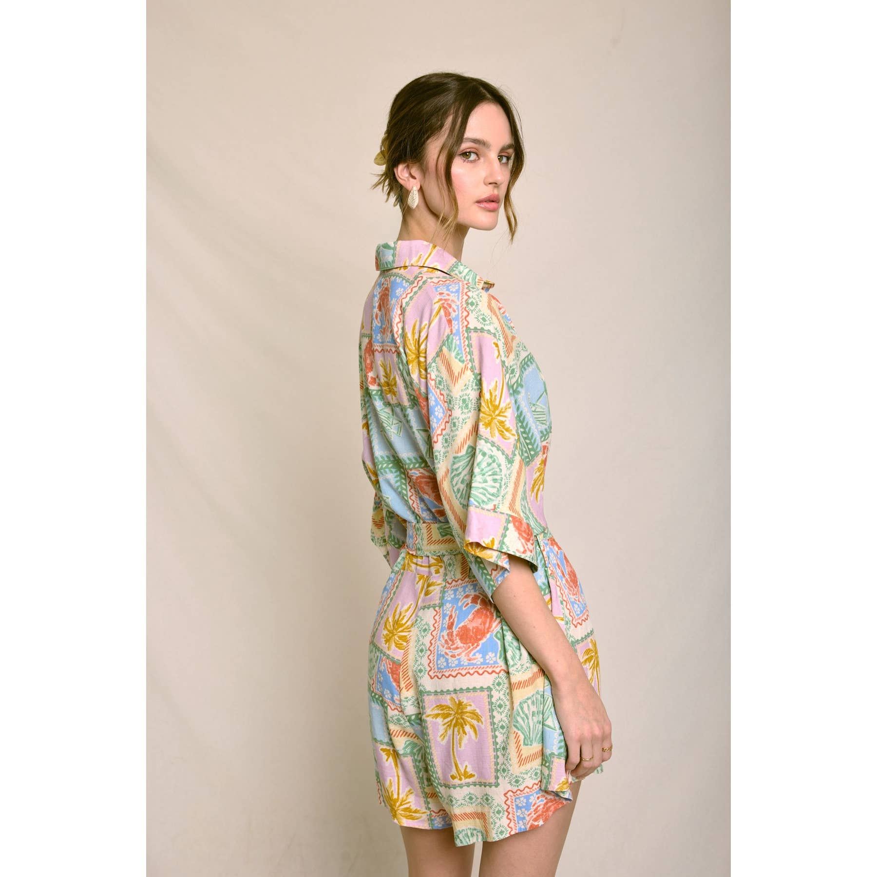 Ivy Paradise Belted Romper