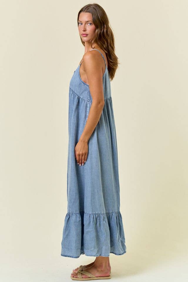 Mika Chambray Midi Dress