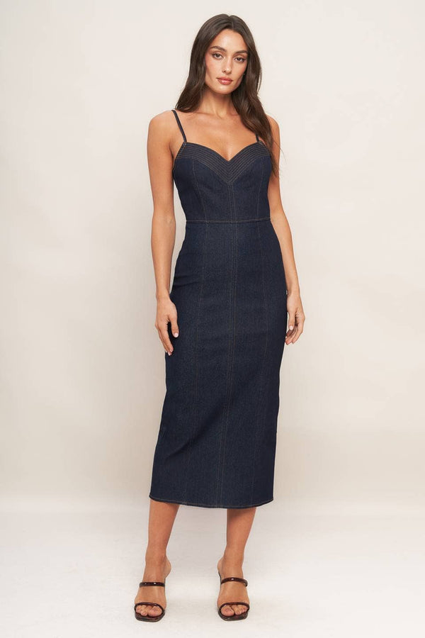 Scout Denim Midi Dress