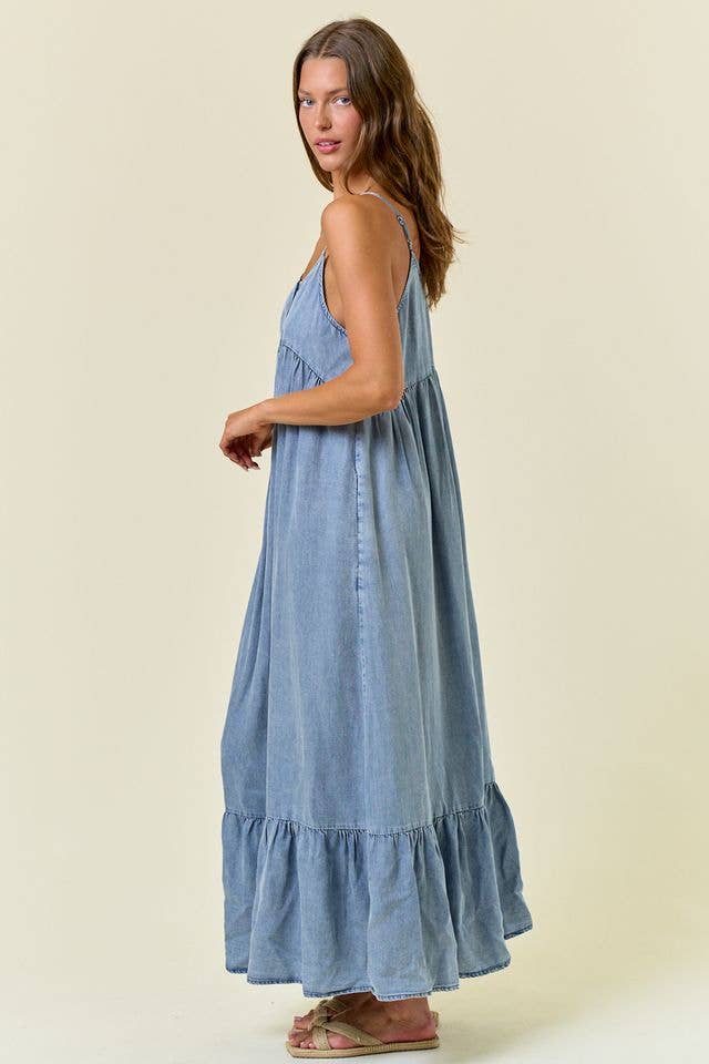 Mika Chambray Midi Dress