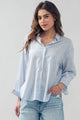 Pinstripe Button Down: Blue